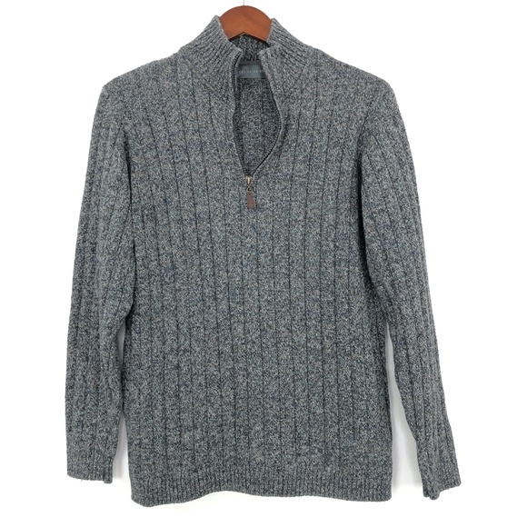 Oscar de la Renta Other - Oscar De La Renta | Knit Heather Grey Quarter Zip
